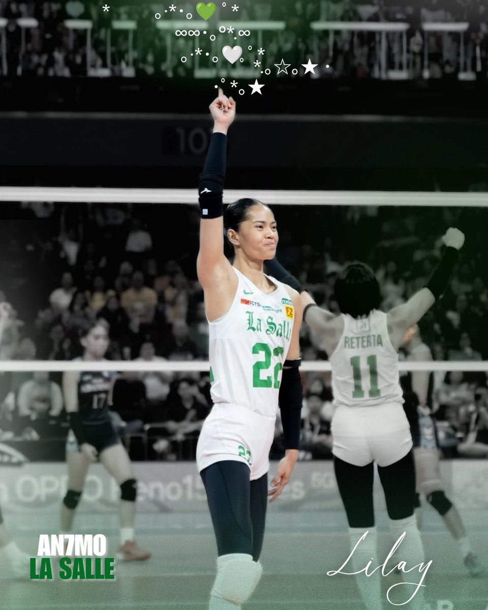More winning dust for our TAFT Tower, Lilay Del Castillo

RT and Like

Let's go, AN7M0! 
#UAAPSEASON88
#MarkTheMomentDLSU🏹
･
 ☆ﾟ🤍･｡°*. 
    *　　*･｡💚 *
           ﾟ *｡★　･
                *  ☆ ･ﾟ*.｡🤍
                        ★ ﾟ･｡   *｡