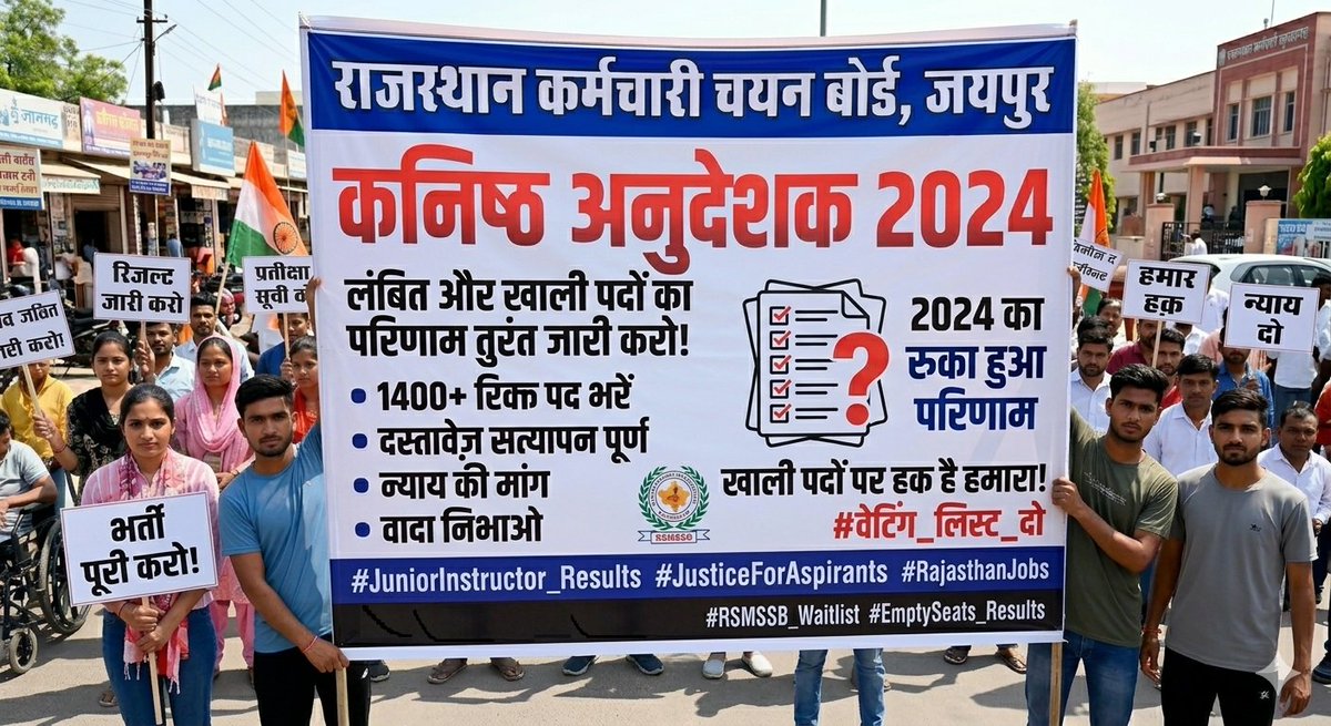 RakeshKuma75376's tweet photo. @alokrajRSSB राजस्थान कनिष्ठ अनुदेशक भर्ती 2024 में कुल 2500 पदों में से लगभग 1100 पदों पर नियुक्तियां दी गई है जबकि लगभग 1400 पदों को खाली रखा गया है कृपया रिजल्ट निकलवा कर पदों को भरने का कष्ट करें। https://t.co/pJvfrTalRw