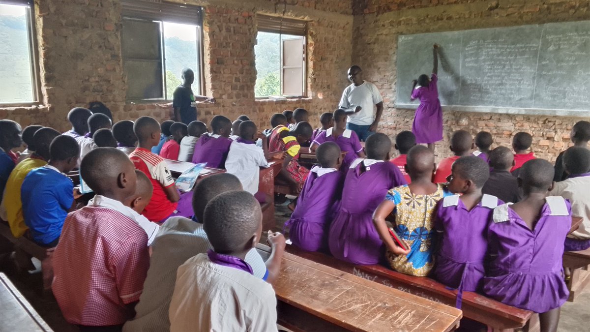 Creating a #generation of #Bwindi forest #protectors rather than destroyers #Conservationeducation&amp; awareness #takingaction #plantatreesavegorillas