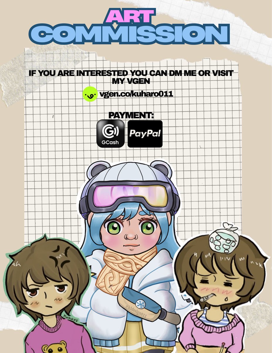 kldesign011's tweet image. I’m open for doing a commission now in Chibi style. 😊🤚🏻 The background doesn’t include in the prices since i can’t do it for now. You can send a couple of reference pics and the pose that you want. #artistsofinstagram #artcommissions #supportartist #chibidrawing #digitaldrawing