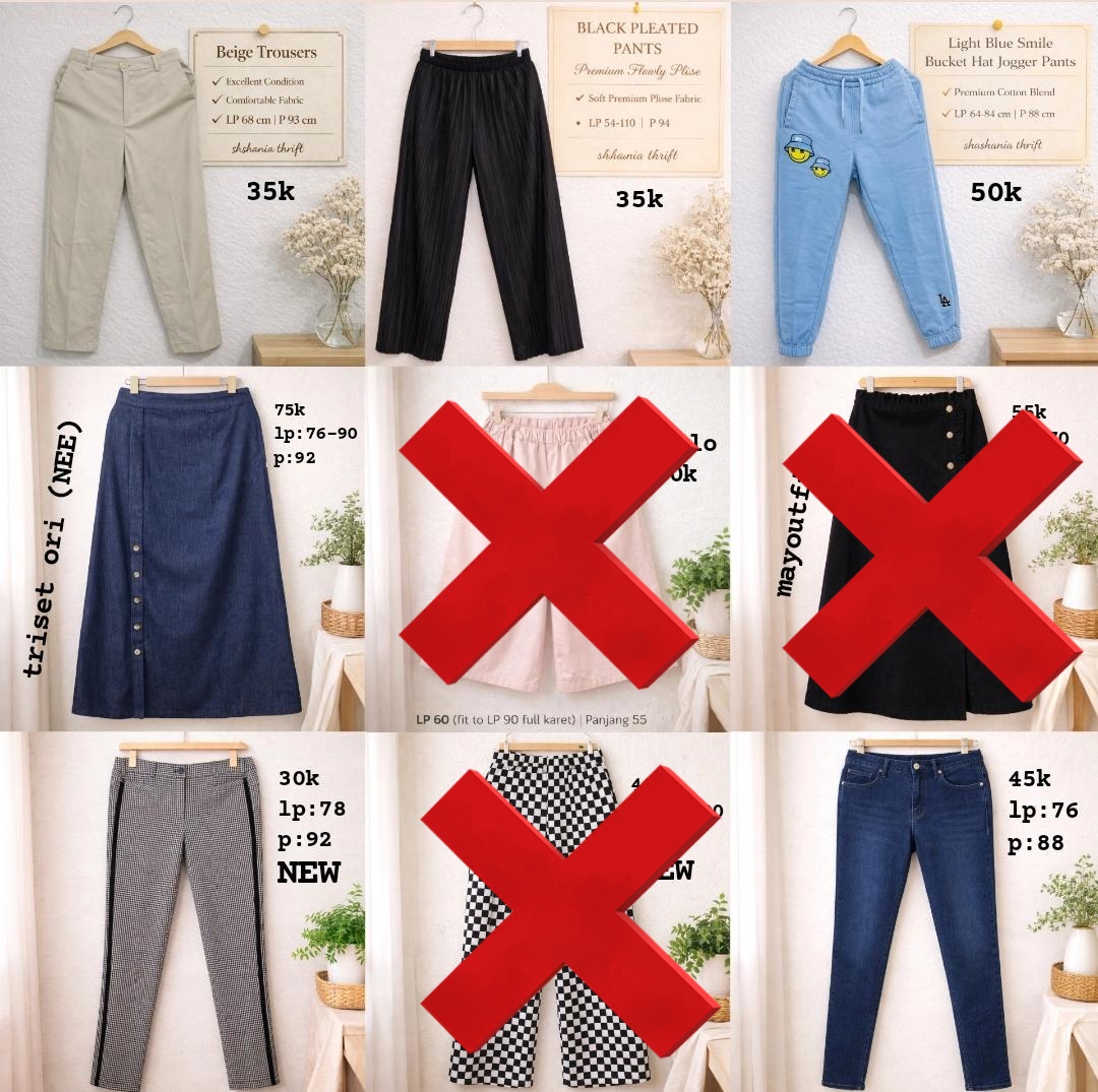 alyzline's tweet photo. @raelarhea wts sell jual preloved
baju atasan crop top vest kaos kemeja sweater outer cardigan tunik dress oversized rok panjang celana kulot jeans blouse slimfit

✅ shopee
💌 dm for order
📍 bekasi https://t.co/GOayXleM95