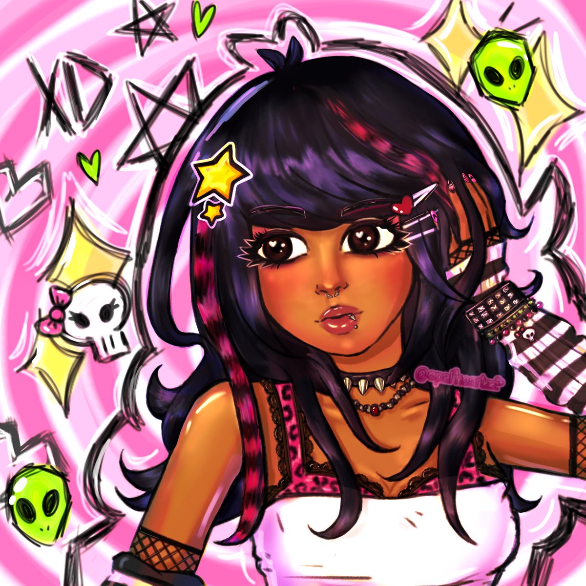 opal 👽 art trades open ! *.° ☆ tweet media