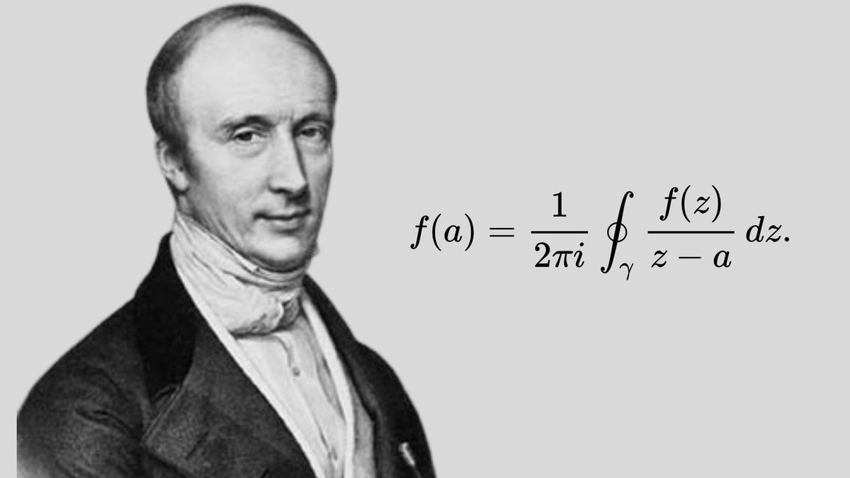 Math_files's tweet photo. The Cauchy integral formula is a fundamental result in complex analysis, discovered by the French mathematician Augustin-Louis Cauchy.

It shows that the value of a complex function inside a region can be completely determined by the values of the function along the boundary of that region. 

In simple terms, knowing what happens around the edge of a circle tells you exactly what happens inside it.

This powerful idea is one of the foundations of complex analysis and leads to many important results about analytic functions.