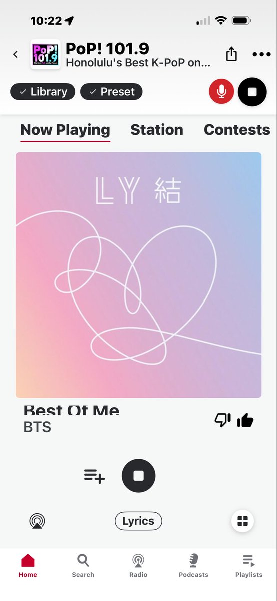 goreigo's tweet photo. Loving #BestOfMe by @BTS_twt 😍😍😍😍😍. Thank you @Pop1019Hawaii 😘🙌🙏💜💜💜💜💜💜💜 https://t.co/THlIUDHkT2