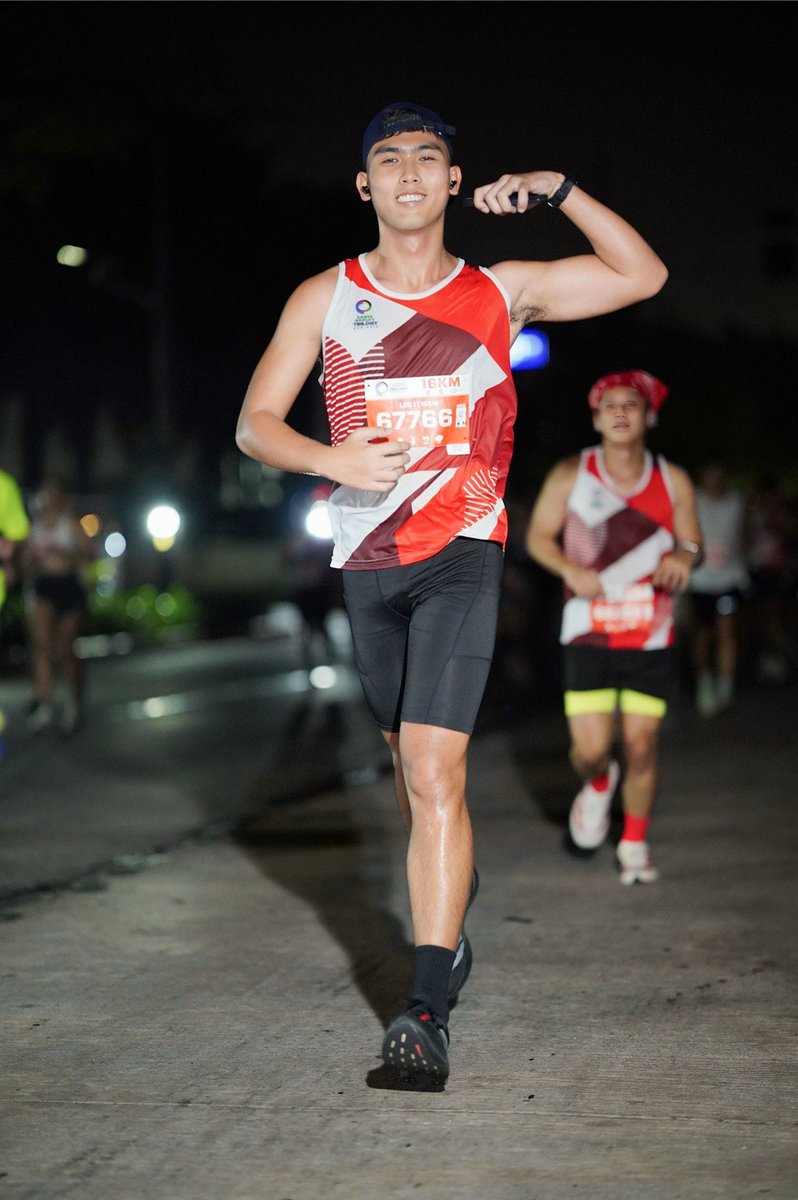 j__6ft's tweet photo. SB TRA: Leg 1, done! ✅ PR from my last run kahit walang tulog. 🫣😮‍💨

#SantéBarleyTrilogyRunAsia https://t.co/SEiftThZvZ
