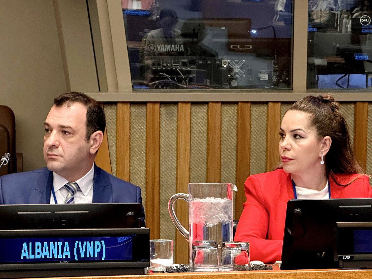 EvisSala's tweet photo. At #CSW70, Albania reaffirmed its commitment to advancing gender equality and women’s full participation in decision-making.

Through legal reforms, gender-responsive budgeting, and stronger protection from violence, we are working to ensure that women’s rights are not only recognized, but fully realized.

Empowering women strengthens democracy, institutions and our collective future.

🇦🇱 #CSW70
 #GenderEquality
 #WomenInLeadership