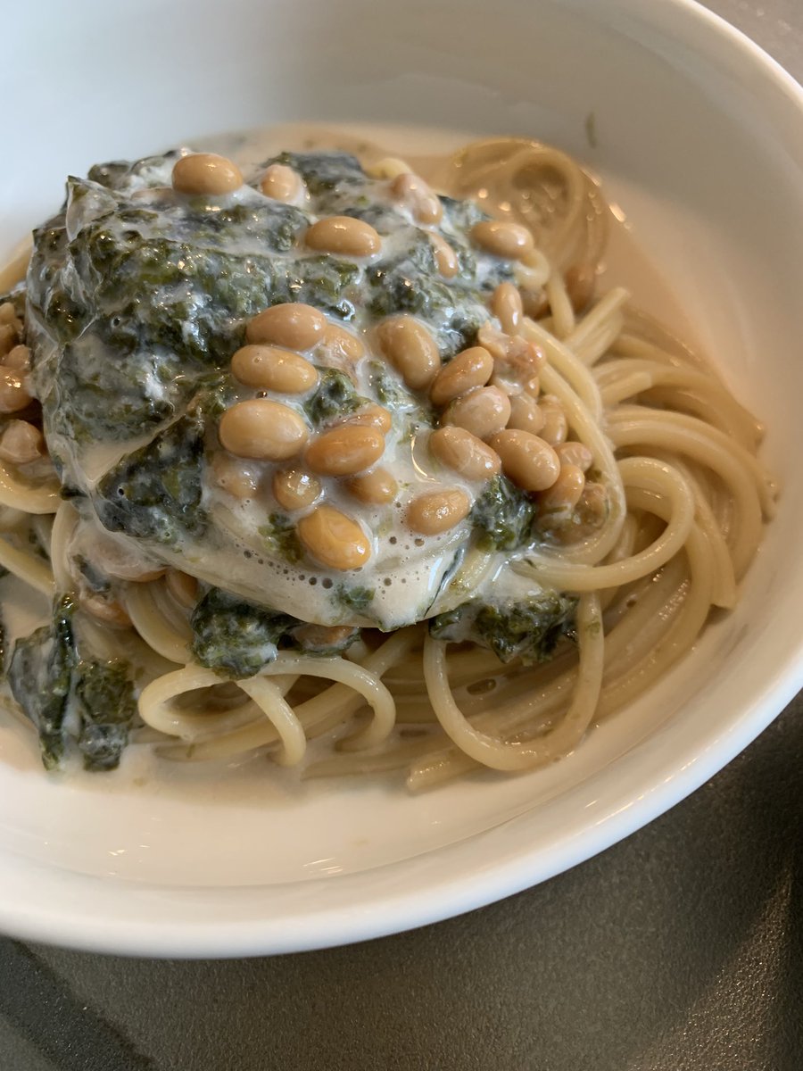 バズレシピの納豆クリームパスタうまかった
ワンパンだし楽