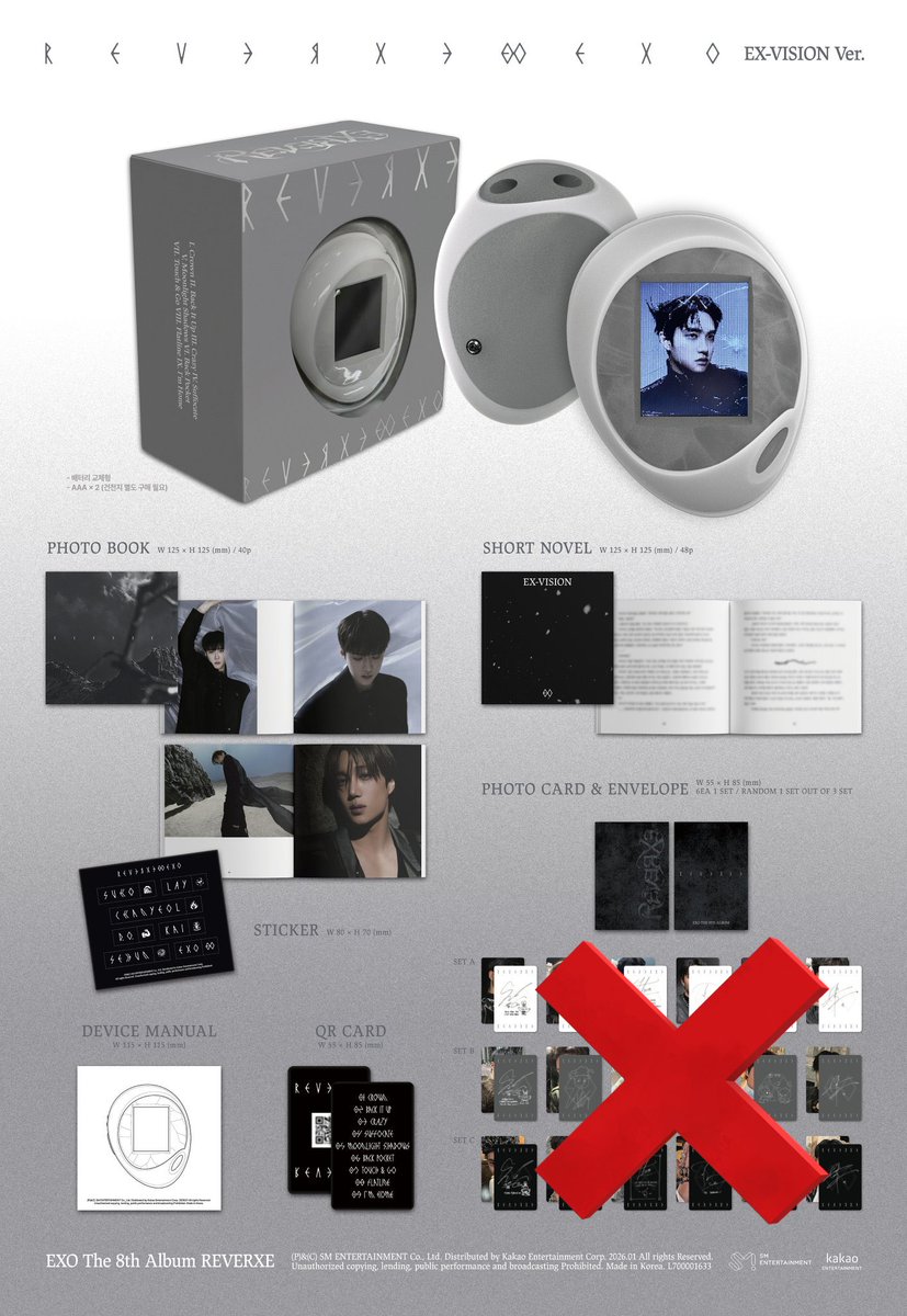 INCOMING STBO WTS LFB EXO PH
REVERXE EX-VISION VER. (album only, no PC set)
₱1,000 - 2 available

DOP: ₱300 dp payo, rembal once onhand
MOP: Maya/BPI
ETA: April 2026
DM/Reply to claim.