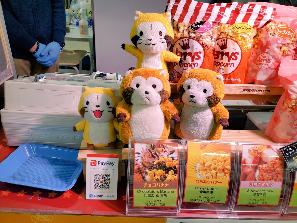 Chibi__Ras's tweet photo. おいし��うなポップコーン発見🍿
お友達とも写真を撮らせてもらったよ◆^･ㅅ･^◆ https://t.co/AQOi5qLe5F