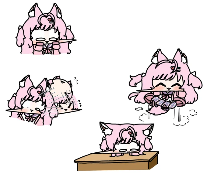 いろんな感情になったこよちゃん! #こよりすけっち