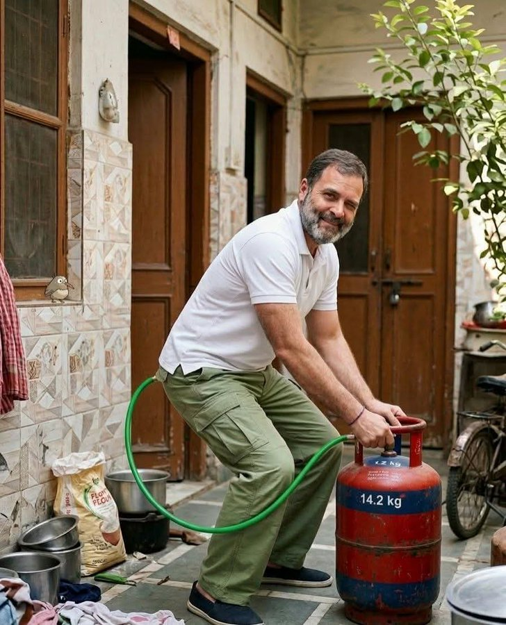 2010ayer's tweet image. अब चमचों के घर गैस की कमी नहीं होगी... 😜🤣🤣
#Pappu
#RahulGandhiExposed 
#rahulgandhi_शर्म_करो