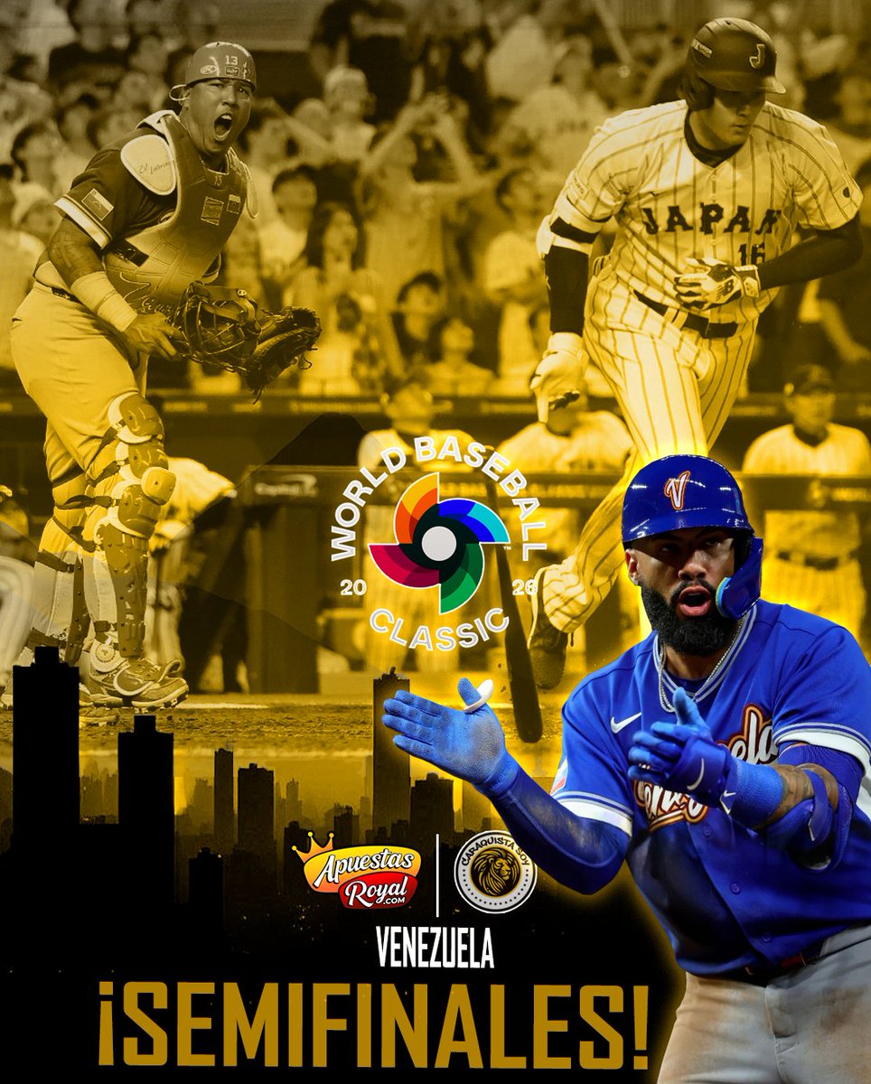 ¡A SEMIFINALES!

El Team Venezuela derrotó a Japón a los vigentes Campeones del Clásico Mundial.

Presentado por: <a href="/apuestasroyall/">Apuestas Royal</a>
Juega, Gana y cobra a millón <a href="/apuestasroyall/">Apuestas Royal</a>