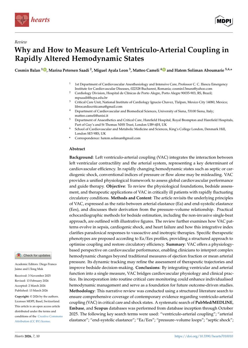 Hatem Soliman Aboumarie, FRCP, FEACVI, FASE, FHEA tweet media