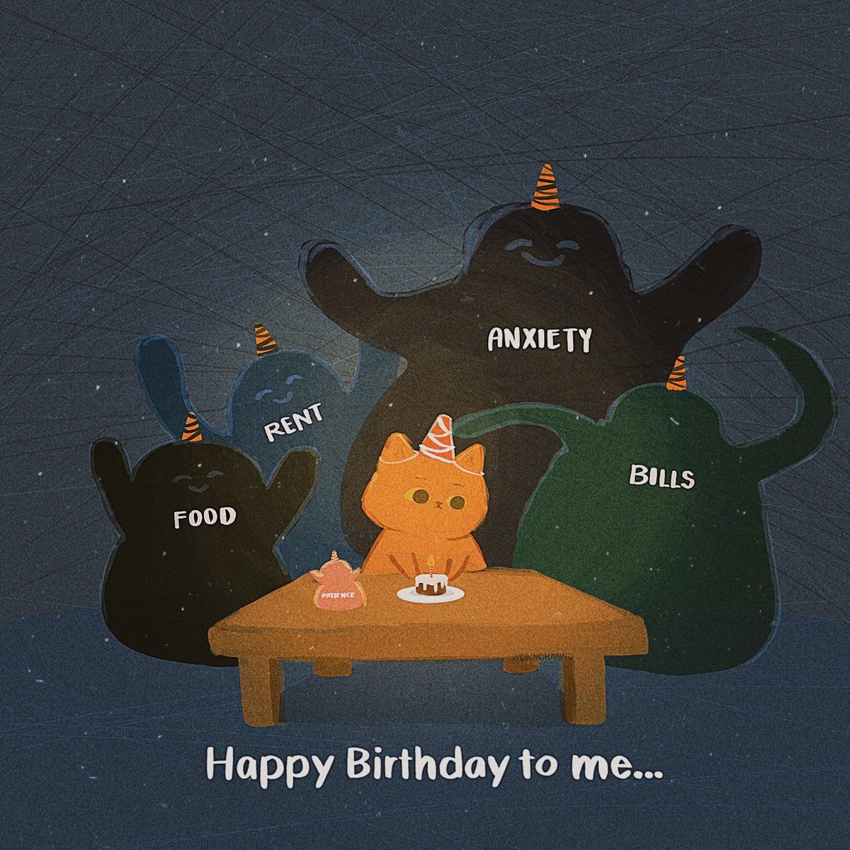 Celebrating with them...

It's my birthday today guys 🤣