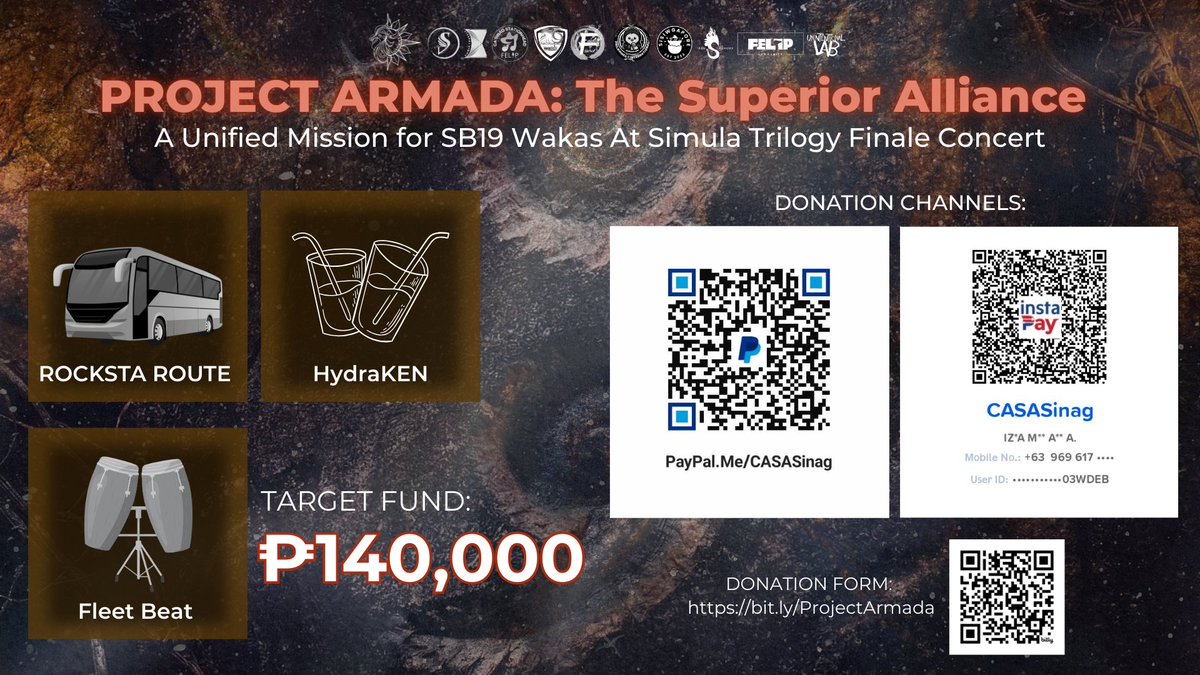 casa_sinag's tweet image. ⚓️ A’TIN, the #FLEET is moving.  

#ProjectArmada has finally sailed. 

Our target is ₱140,000 to make these projects possible. 

🚌 Rocksta Route 
💧 HydraKEN 
🥁 Fleet Beat  

Every donation helps power PROJECT ARMADA and elevate the experience for fans at the