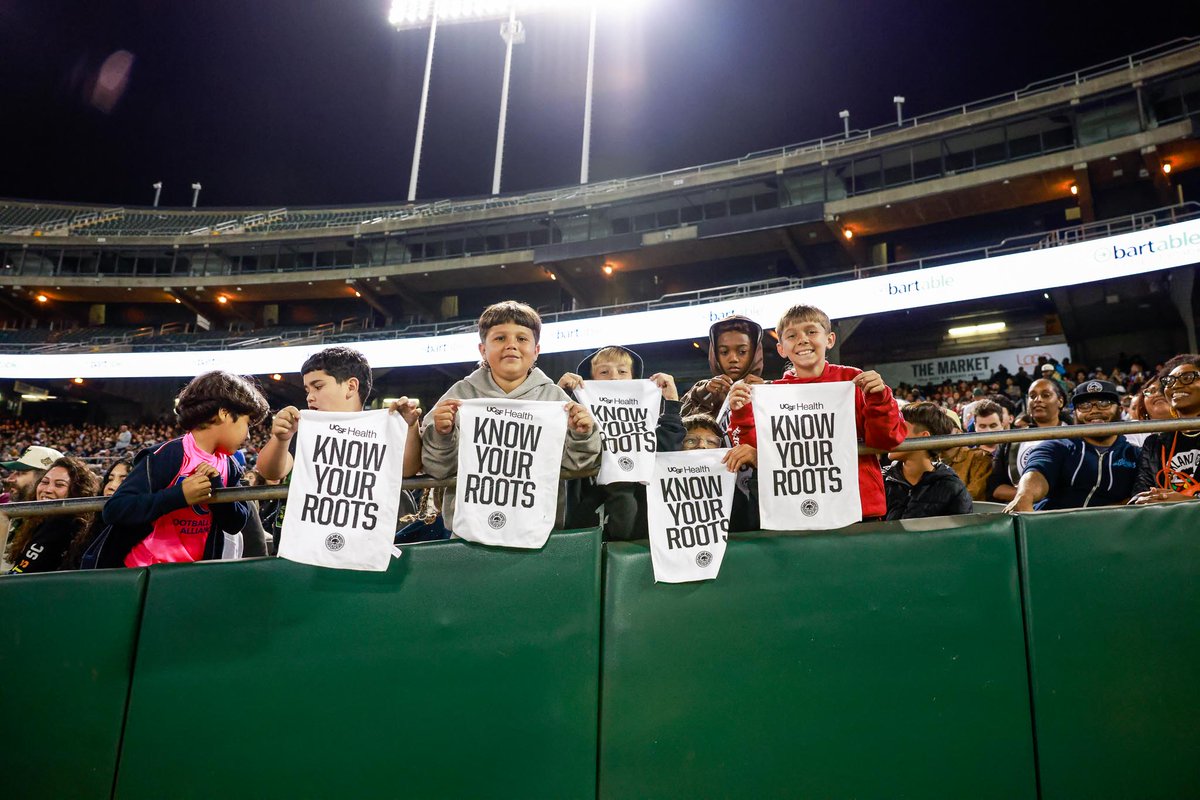 oaklandrootssc's tweet photo. The Town pulled up and showed out. 🌳🖤

 14,419 fans deep — our second-highest crowd ever.

 This is how Oakland does it.

#OAKvNM | #OaklandFirstAlways https://t.co/OkjGgMGqZx