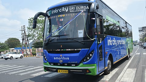techinfrareport's tweet photo. 🚨 India’s first AQI-enabled intercity bus service launched in Vijayawada, Andhra Pradesh. https://t.co/FmjVSoYzSX