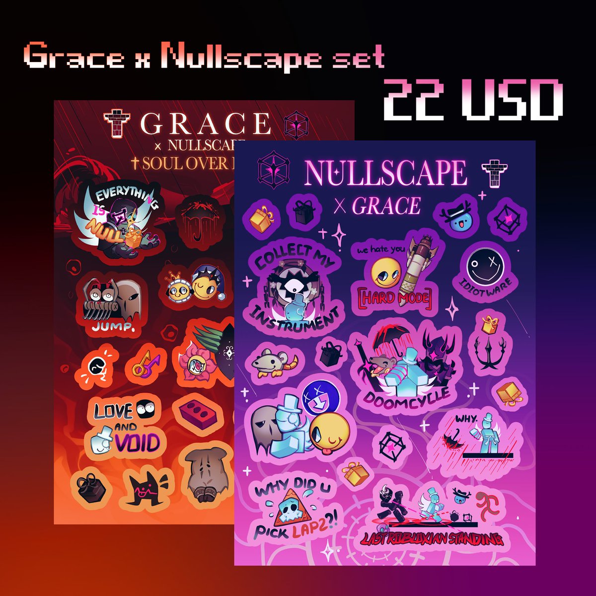 Nullscape Keychains 🎁SHOP UPDATE Finally added sticker variants for #robloxgrace #Nullscape ...