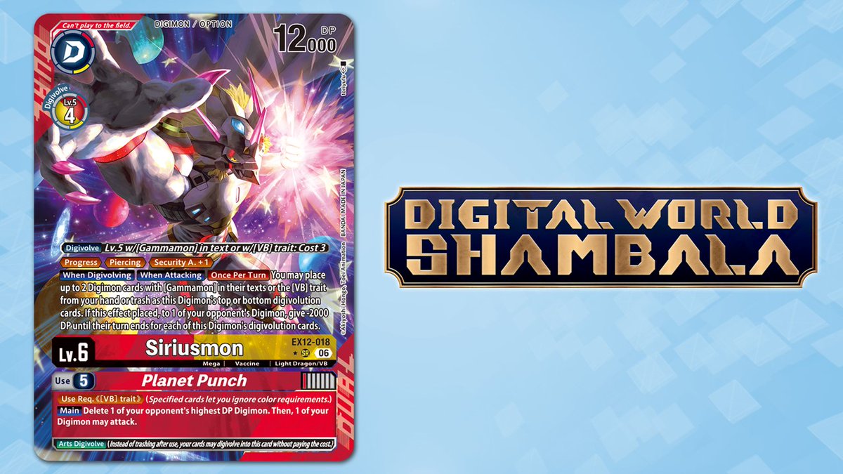 Official Digimon Card Game English Version on X: 