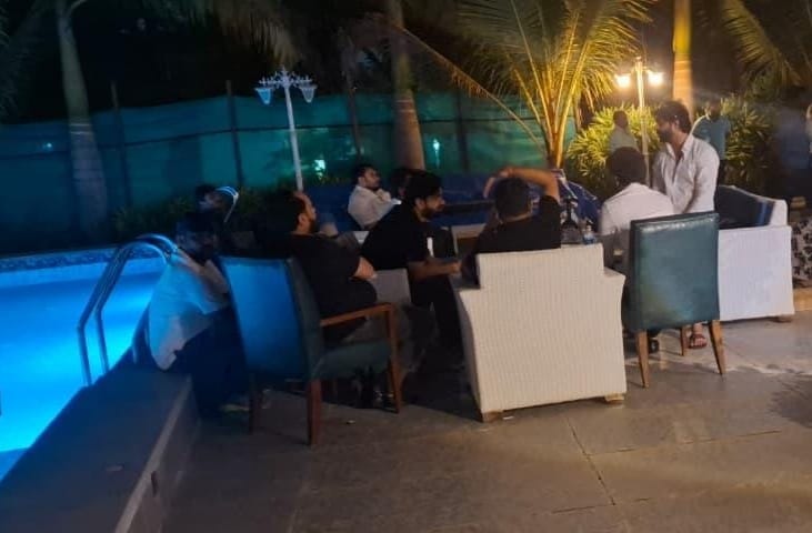 jsuryareddy's tweet image. BRS Ex-MLA #PilotRohitReddy, TDP MP #PuttaMahesh including 6 Tested Positive in #Drugs Test

Fired 4 Gun Shots During #EAGLE Team Raid at  Pilot Rohit Reddy’s Farmhouse at #Moinabad , #Hyderabad outskirts.

#TDP MP, #BRS leader among 11 detained.

According to EAGLE SP:
 
A