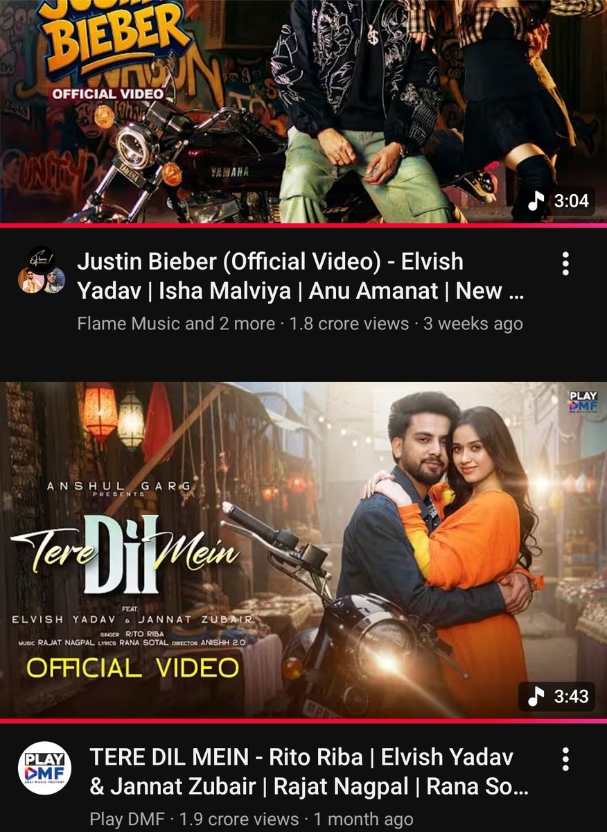 Almost 20 Million Views Compeleted in both the song ....
#ElvishYadav #ElvishArmy #Songs
#JannatZubair #IshaMalviya