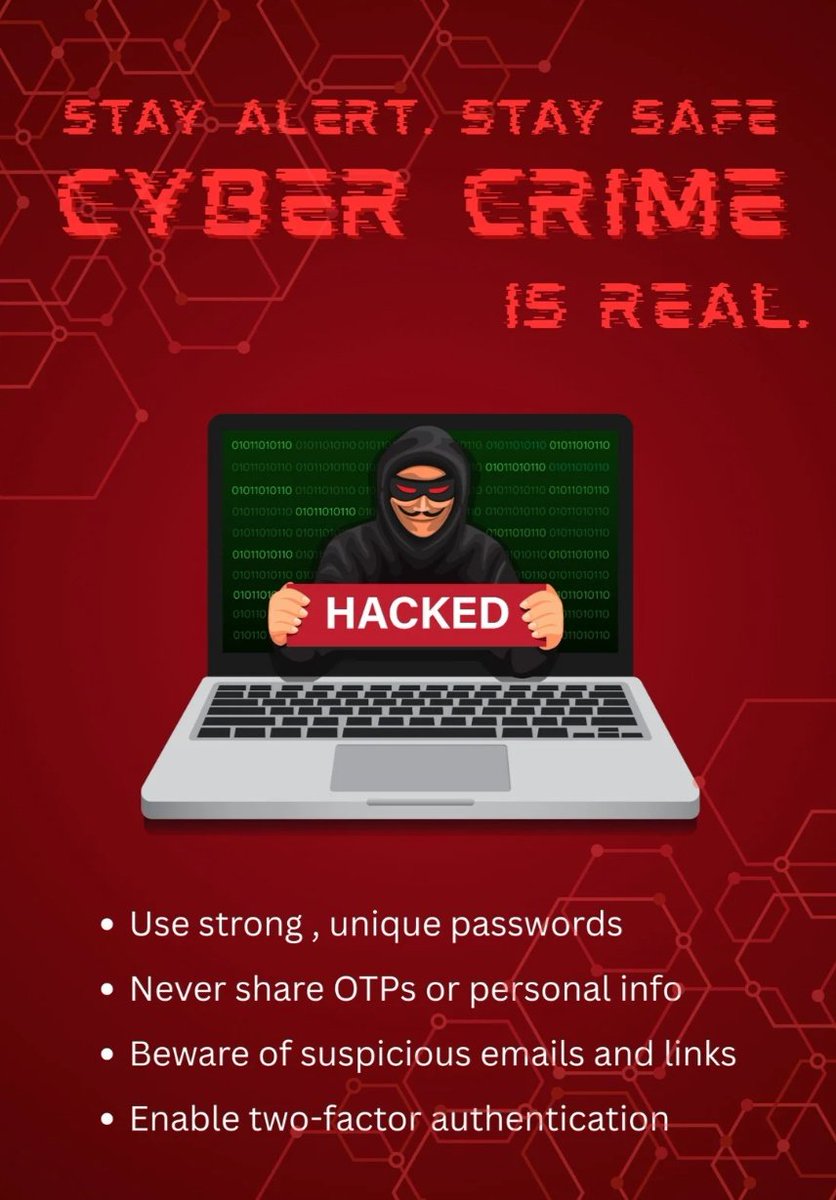 Stay safe from Cyber Crime⚠️