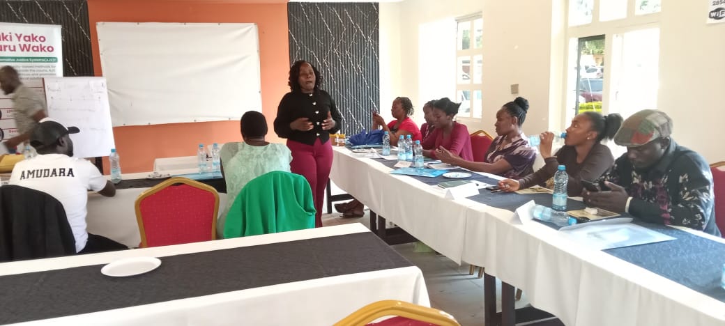UpeoCJC's tweet photo. UPEO participated in a 2-day training organized by Defenders Coalition.Through the knowledge and skills gained, we aim to promote the use of AJS to resolve disputes, prevent injusticesstrengthen our day to-day work so that justice remains accessible @DefendersKE  @GBVcommittee https://t.co/RlpnACs28a