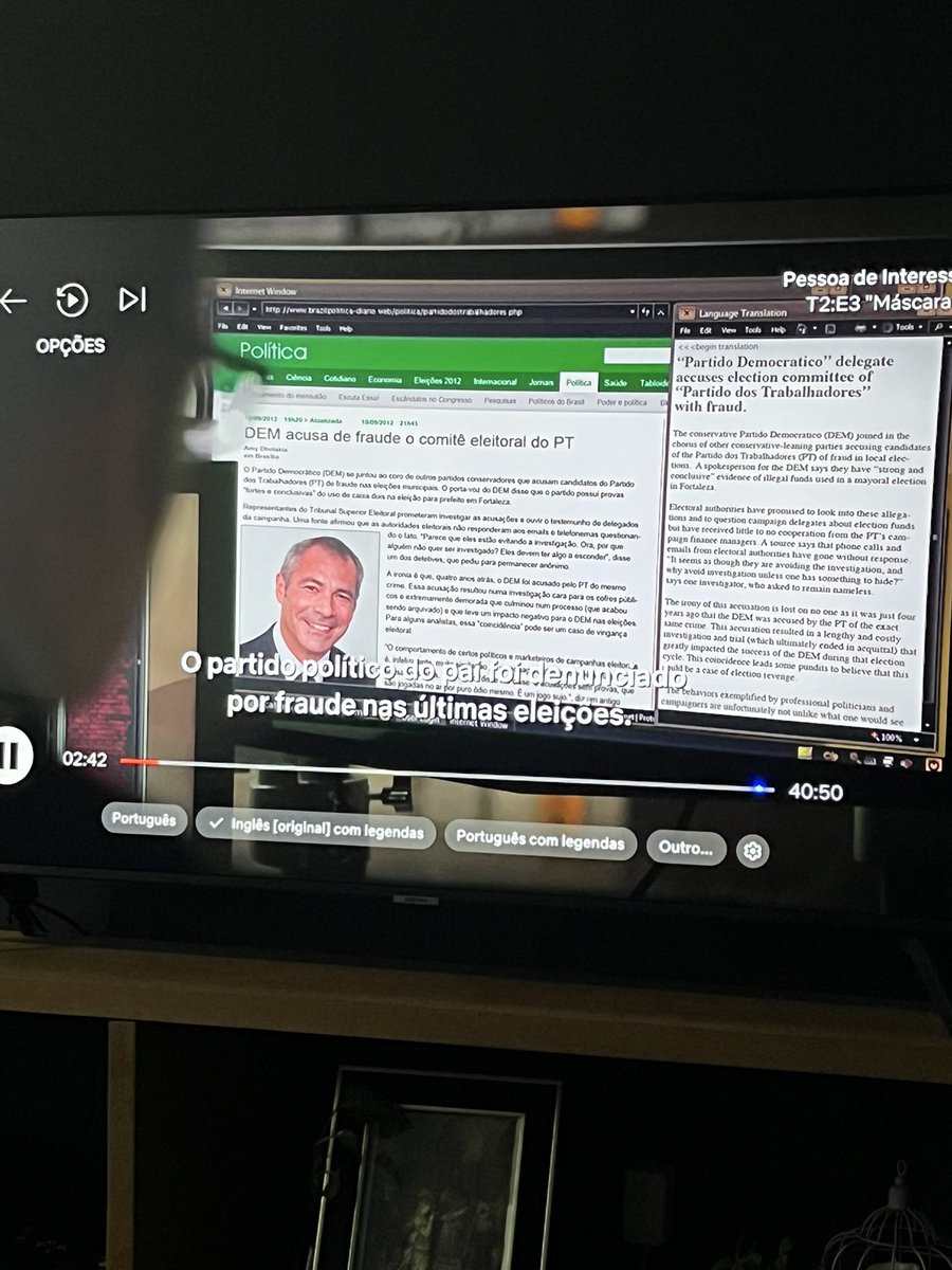 lilodagher's tweet photo. Até nas séries americanas! Parabéns ao câncer do Brasil! PT 👏 #personofinterest https://t.co/Pr9ls8JDMb