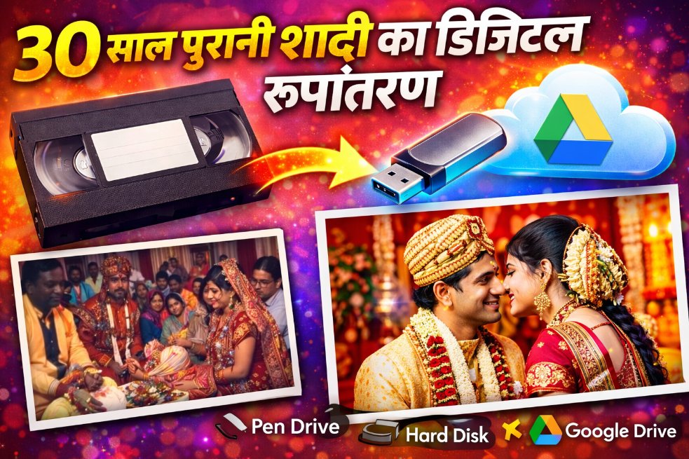 vcrtousb's tweet image. 📼 पुरानी VHS Tape?

अब Fungus Clean &amp;amp; Tracking Free 💯

Digital में बदलवाएं 💾 Pen Drive / Google Drive में

📞 9430863186

#VHSToDigital #VHSConversion #VideoCassette #DigitizeOldTapes #VCRCassette