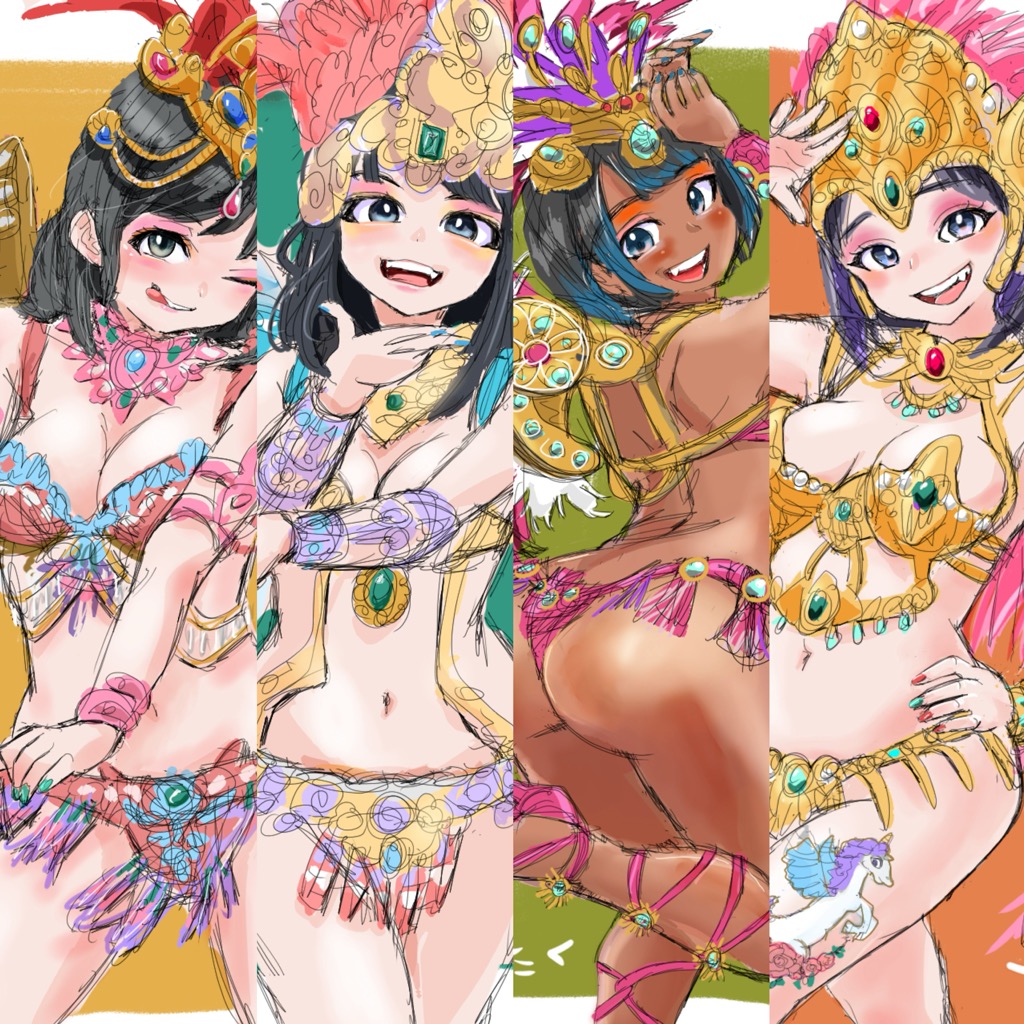 サンバガールズ4💃🏻💃🏻💃🏻💃🏻 
#見つけてくれてありがとう祭開幕 