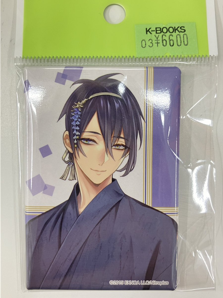 入荷情報】 刀剣乱舞 とうらぶ スクエア缶バッジ 軽装 三日月宗近 再