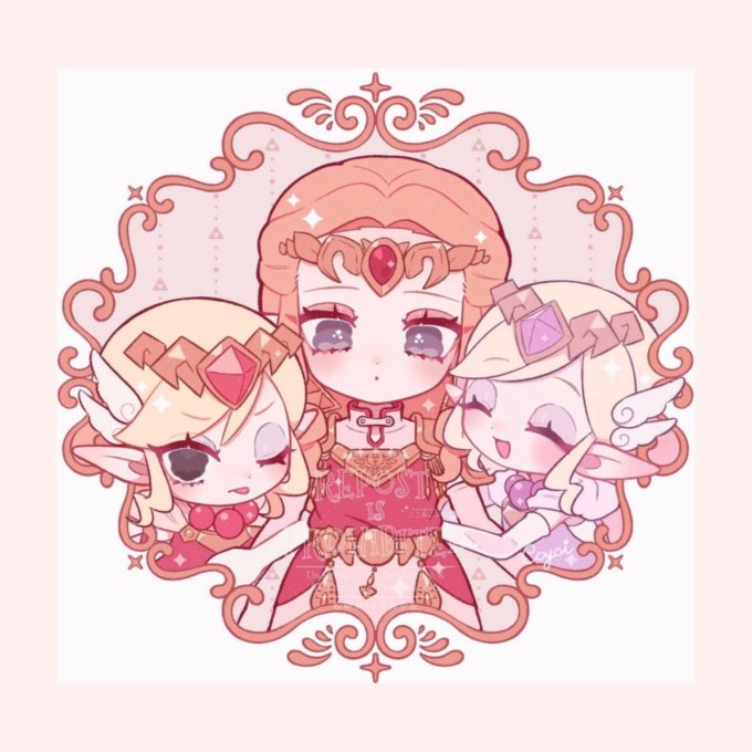 ゼルダ姫 「」|こよい🫖のイラスト