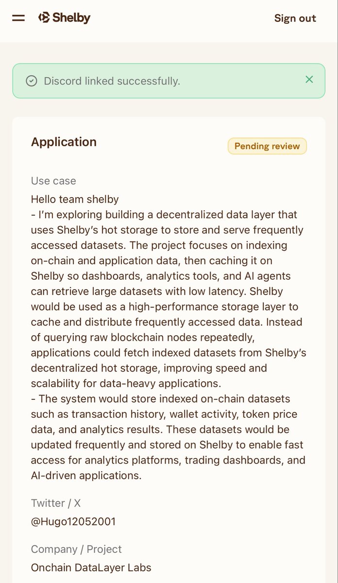 Hugo12052001's tweet photo. ➖@shelbyserves is building high-performance hot storage infrastructure for Web3
➖Instead of just storing data, Shelby introduces a pay-per-read model where data owners and node providers can earn when their data is accessed.
✅Pre-register role access 
https://t.co/mJBPIggLEr https://t.co/CSmDVKGZye
