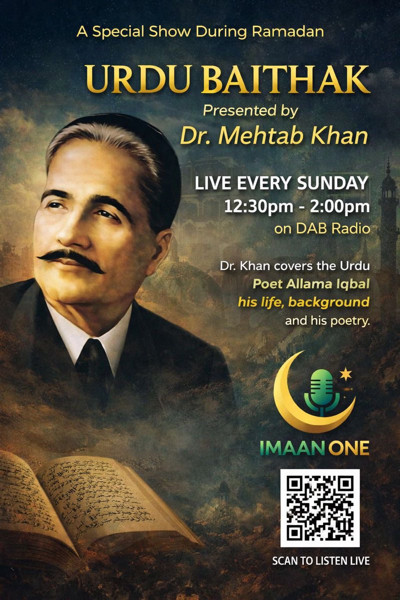RamadanWolves's tweet photo. 🌙✨ LAST SUNDAY OF Ramadan ON Imaan One ✨🌙

Spend the final Sunday together with reflection, conversation &amp; community 🤍

🎧 Tune in DAB Radio search Radio Imaan One
📺 Watch LIVE Facebook &amp; YouTube search Ramadan Radio Wolves
🌎 listen via this link https://t.co/0v7K1uZXi3 https://t.co/hid18bMO4q