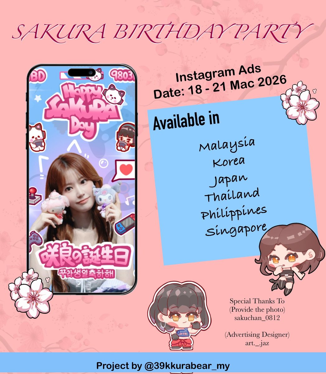 Miyawaki Sakura Malaysia Fanbase (@39kkurabear) / Posts / X
