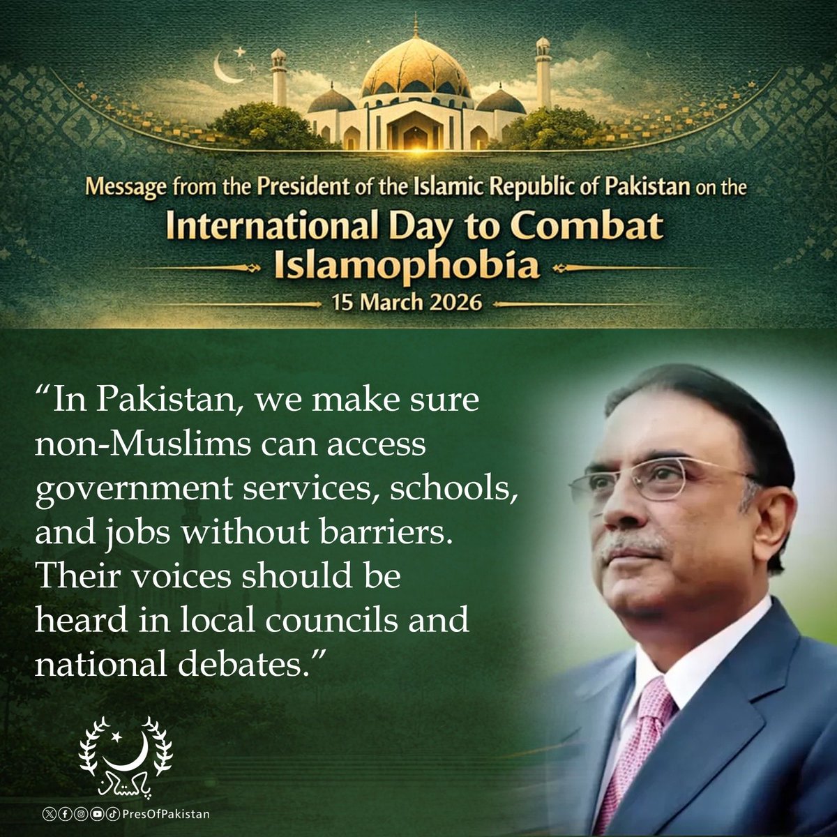 The President of Pakistan tweet media