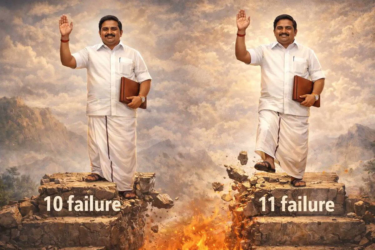 lakshman1425's tweet photo. 10 தோல்விகள் கடந்தது… 
11-வது தோல்விக்கான பயணம் தொடங்கியது!

#TNRejectsNDA
#பச்சோந்தி_அதிமுக 
#பாசிச_பாஜக https://t.co/Qr3zAGnO0g