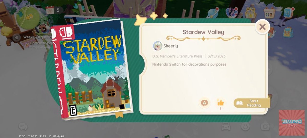 Heartopia Fess tweet media