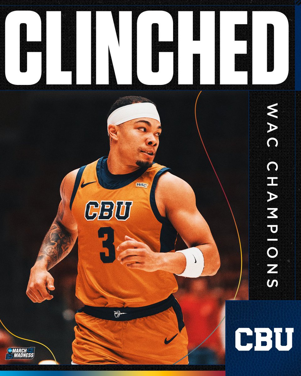 MarchMadnessMBB's tweet image. CAL BAPTIST, WELCOME TO THE DANCE 🪩

With tonight’s win, the Lancers will compete in their FIRST #MarchMadness ever 🙌