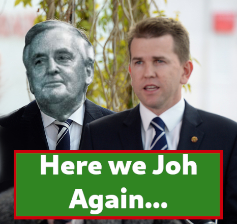 THE_Russell's tweet photo. @ChrisHeHim1 Yes, Crisafulli is the front man for this appalling piece of extremist legislation that cancels free speech in Queensland.
But the real culprit is the man who pulls all the strings: Bleijie, the wannabe incarnation of Joh Bjelke-Peterson.
#HereWeJohAgain #Fascism
#qldpol #auspol https://t.co/0ZP0UvGJUt