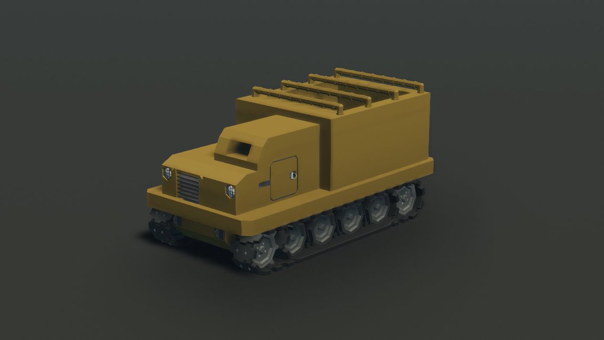 今日は作りかけてた一式装甲兵車を作ってみました
エンジンの組み方か配置が悪いのかなぜか斜めに進んでしまいます…
#stormworks #一式装甲兵車
