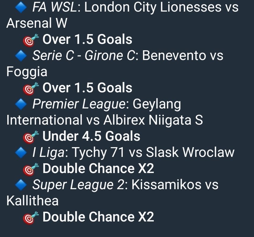 ojhunique's tweet photo. #Odd3 #Accumulator #safebet
#DC 
Let's try this for Sunday. https://t.co/6KeO5OVyBe