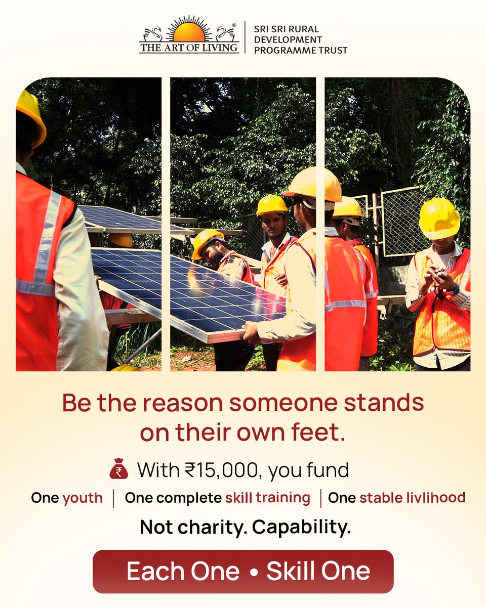 Sri Sri Rural Development Programme Trust tweet media