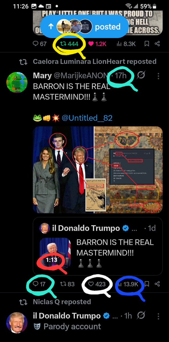 DeanDavis33's tweet image. 🐸1️⃣7️⃣ #Seventeen 🪞
😏 #WhatAreTheOdds 😁
4️⃣4️⃣4️⃣ #FourFourFour 
1️⃣1️⃣3️⃣ #OneOneThree 
4️⃣2️⃣3️⃣ #FourTwoThree 
1️⃣3️⃣9️⃣ #OneThreeNine 🐇