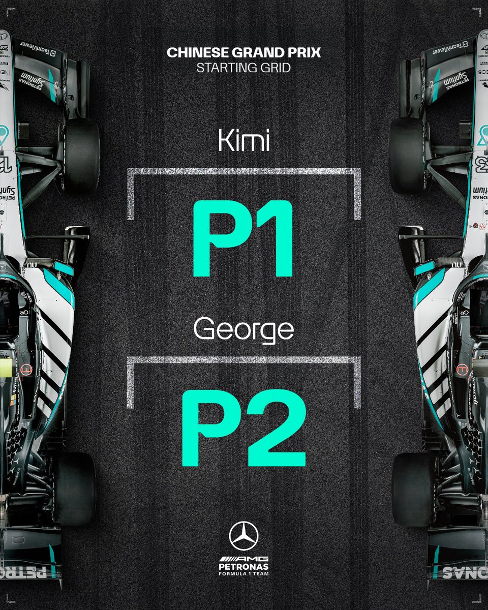 Where we start today’s Chinese GP from. An exciting race in store 💪