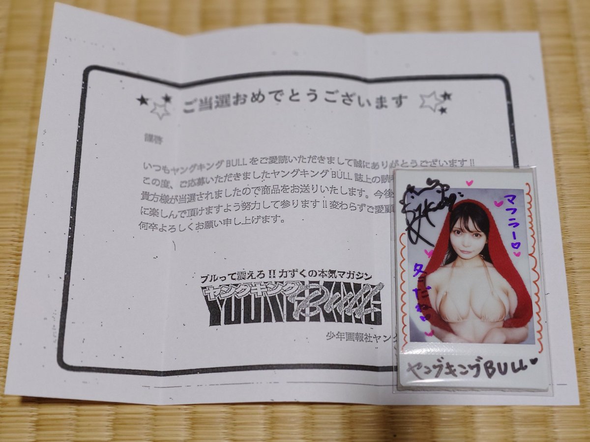 先日ヤングキングBULLの似鳥沙也加さんのサインチェキが当選しました😆
家宝がまた増えて嬉しいです✨
#似鳥沙也加