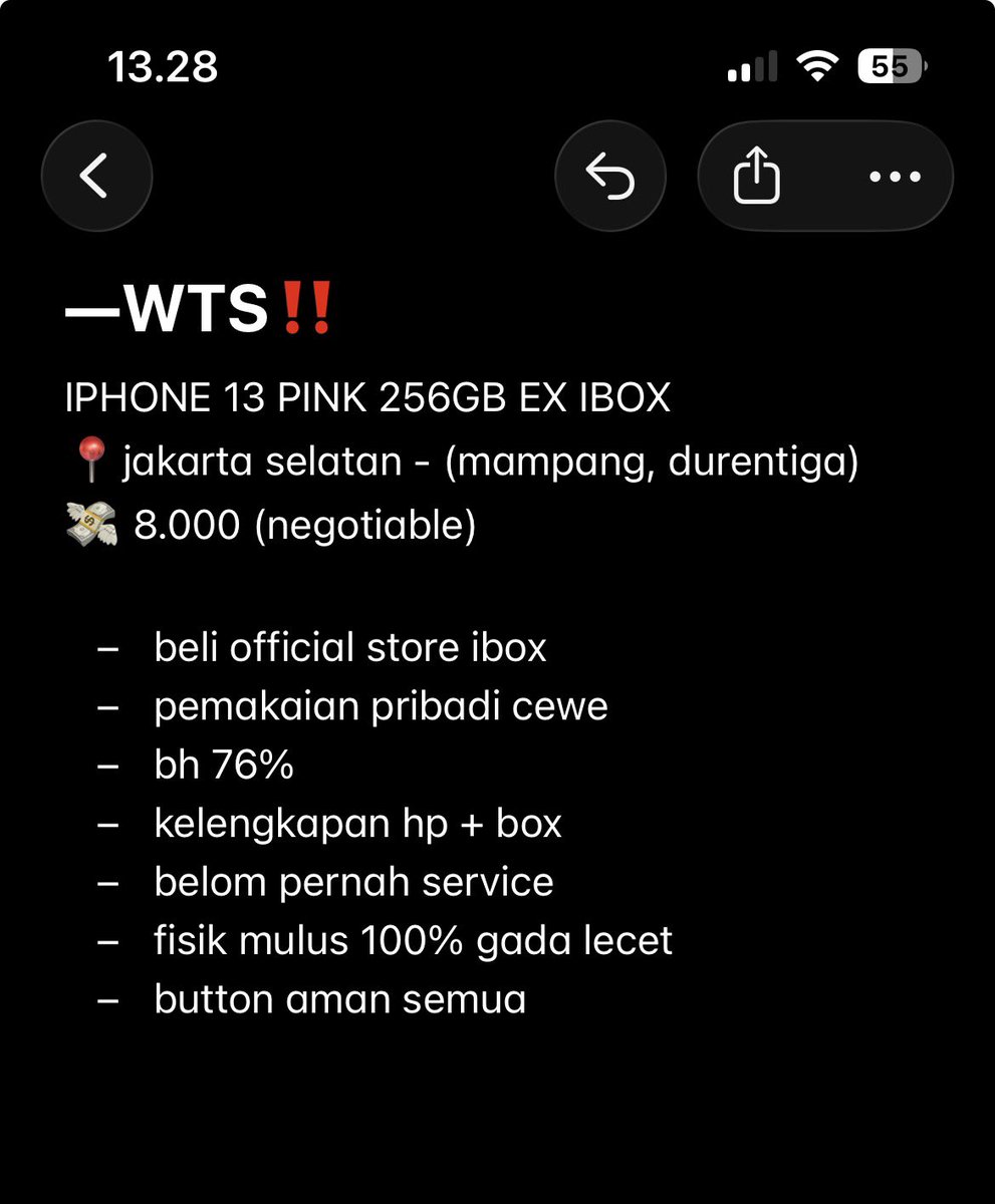techgurll's tweet photo. tag. wts
jual iphone 13 pink 256gb ibox
mulus pemakaian pribadi
bh 76%
fullset ori

minat &amp; detail dm

COD Jakarta, depok https://t.co/poi7trUCvD