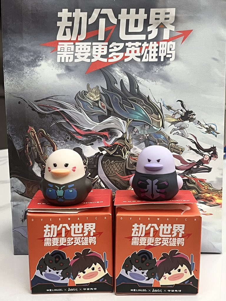 Get ready for the duck hero! It's D.Va and Widowmaker in the #NarakaBladepoint x #Overwatch x #LINLEE , the last of which is a Chinese lemon tea brand.

Customers can receive a duck toy with each tea purchase, not exclusive to this collab.