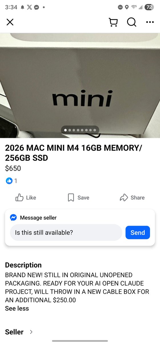 Lol its happening these things sold out everywhere in the area and people now flipping mac mini for more than retail.