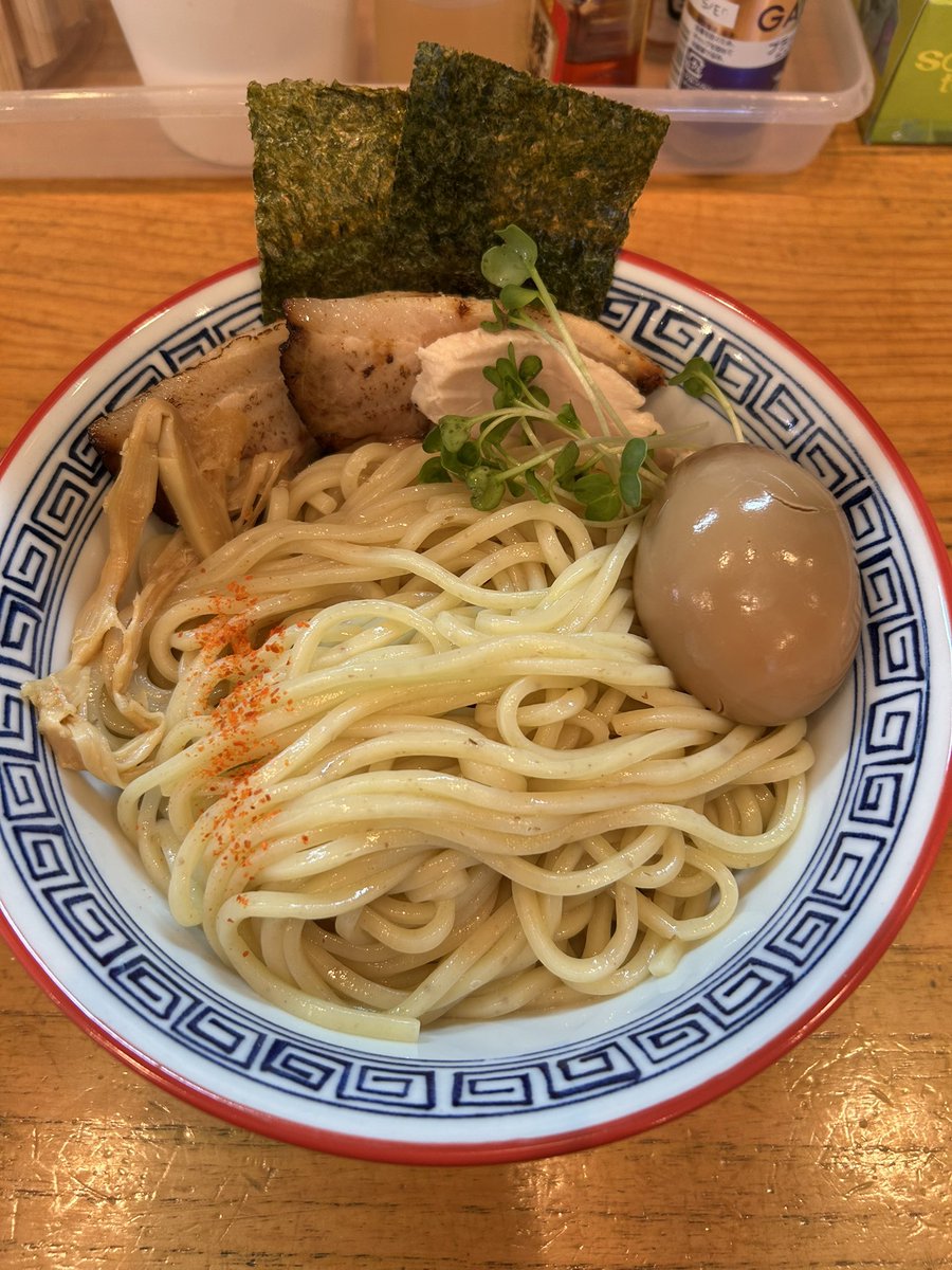 GOUNN8's tweet photo. #まーさんラーメン🍜
#沖縄ラーメン

#麺屋シロサキ（らーめん酒場シロサキ）
#読谷村長浜

鶏豚骨辛つけめん＋味玉

くわっちーさびたん❗️ https://t.co/B5dkuVsLbU